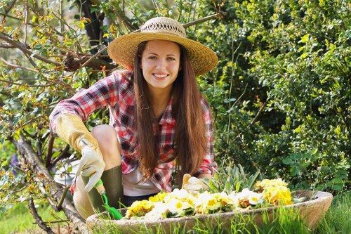 Landscape professionals shaping a refined Blackheath garden