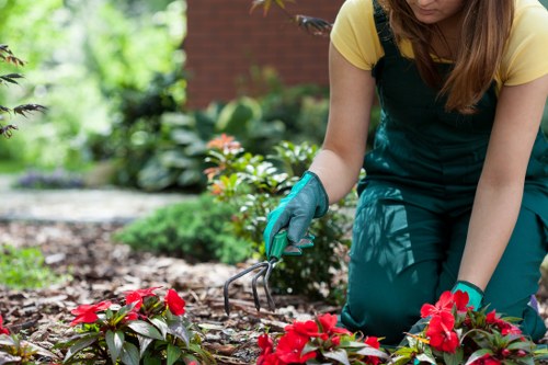Local transfer station handling garden waste and rubble for recycling